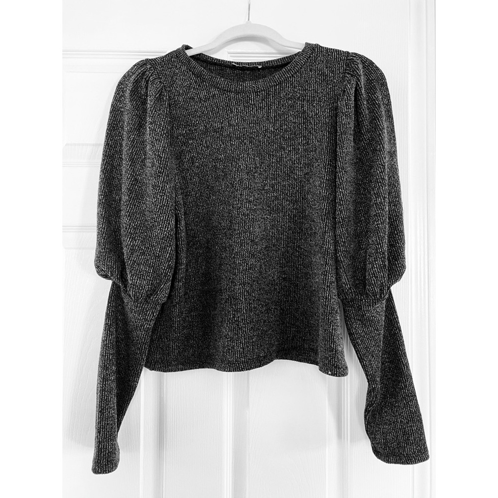 ZARA Puff sleeve sweater/knit shirt